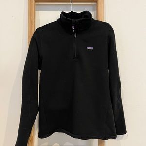 Patagonia Better Sweater 1/4 Zip Pullover in Black • Size L
